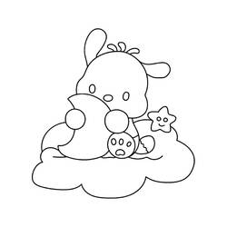 Dessin à colorier: Pochacco (Personnages de dessins animés) #220057 - Coloriages à Imprimer Gratuits
