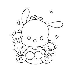 Dessin à colorier: Pochacco (Personnages de dessins animés) #220058 - Coloriages à Imprimer Gratuits