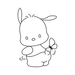 Dessin à colorier: Pochacco (Personnages de dessins animés) #220060 - Coloriages à Imprimer Gratuits