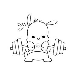 Dessin à colorier: Pochacco (Personnages de dessins animés) #220063 - Coloriages à Imprimer Gratuits