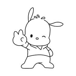 Dessin à colorier: Pochacco (Personnages de dessins animés) #220064 - Coloriages à Imprimer Gratuits