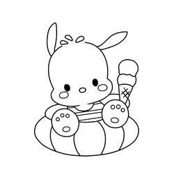Dessin à colorier: Pochacco (Personnages de dessins animés) #220065 - Coloriages à Imprimer Gratuits