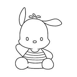 Dessin à colorier: Pochacco (Personnages de dessins animés) #220066 - Coloriages à Imprimer Gratuits