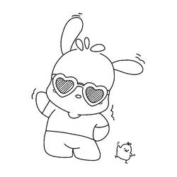 Dessin à colorier: Pochacco (Personnages de dessins animés) #220068 - Coloriages à Imprimer Gratuits