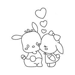 Dessin à colorier: Pochacco (Personnages de dessins animés) #220071 - Coloriages à Imprimer Gratuits