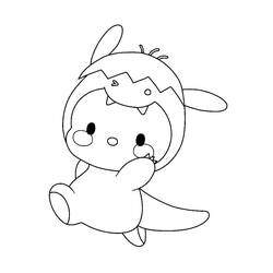 Dessin à colorier: Pochacco (Personnages de dessins animés) #220072 - Coloriages à Imprimer Gratuits