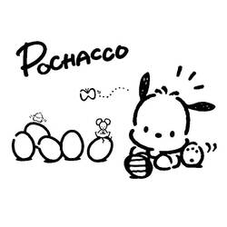 Dessin à colorier: Pochacco (Personnages de dessins animés) #220074 - Coloriages à Imprimer Gratuits