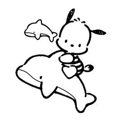 Dessin à colorier: Pochacco (Personnages de dessins animés) #220075 - Coloriages à Imprimer Gratuits