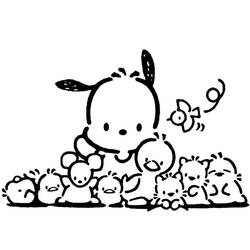 Dessin à colorier: Pochacco (Personnages de dessins animés) #220078 - Coloriages à Imprimer Gratuits