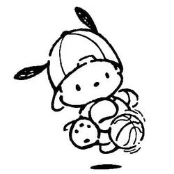 Dessin à colorier: Pochacco (Personnages de dessins animés) #220079 - Coloriages à Imprimer Gratuits