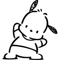 Dessin à colorier: Pochacco (Personnages de dessins animés) #220080 - Coloriages à Imprimer Gratuits