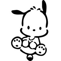 Dessin à colorier: Pochacco (Personnages de dessins animés) #220084 - Coloriages à Imprimer Gratuits