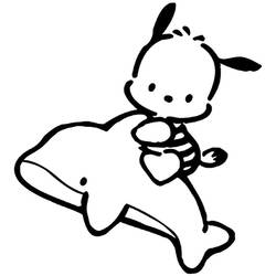 Dessin à colorier: Pochacco (Personnages de dessins animés) #220087 - Coloriages à Imprimer Gratuits