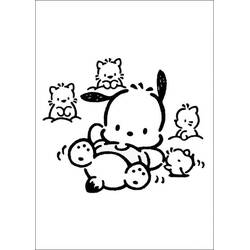 Dessin à colorier: Pochacco (Personnages de dessins animés) #220088 - Coloriages à Imprimer Gratuits