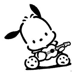 Dessin à colorier: Pochacco (Personnages de dessins animés) #220092 - Coloriages à Imprimer Gratuits