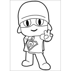Dessin à colorier: Pocoyo (Personnages de dessins animés) #195232 - Coloriages à Imprimer Gratuits