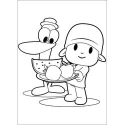 Dessin à colorier: Pocoyo (Personnages de dessins animés) #195235 - Coloriages à Imprimer Gratuits