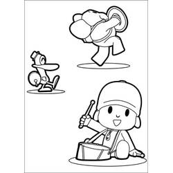 Dessin à colorier: Pocoyo (Personnages de dessins animés) #195236 - Coloriages à Imprimer Gratuits