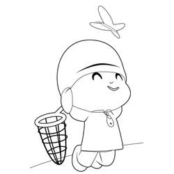 Dessin à colorier: Pocoyo (Personnages de dessins animés) #195238 - Coloriages à Imprimer Gratuits
