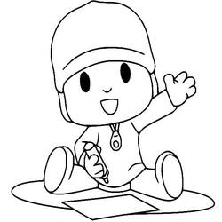 Dessin à colorier: Pocoyo (Personnages de dessins animés) #195240 - Coloriages à Imprimer Gratuits