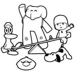 Dessin à colorier: Pocoyo (Personnages de dessins animés) #195241 - Coloriages à Imprimer Gratuits
