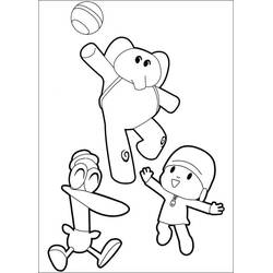 Dessin à colorier: Pocoyo (Personnages de dessins animés) #195242 - Coloriages à Imprimer Gratuits