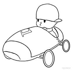 Dessin à colorier: Pocoyo (Personnages de dessins animés) #195243 - Coloriages à Imprimer Gratuits