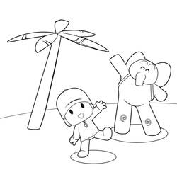 Dessin à colorier: Pocoyo (Personnages de dessins animés) #195247 - Coloriages à Imprimer Gratuits