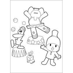 Dessin à colorier: Pocoyo (Personnages de dessins animés) #195249 - Coloriages à Imprimer Gratuits