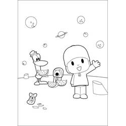 Dessin à colorier: Pocoyo (Personnages de dessins animés) #195250 - Coloriages à Imprimer Gratuits