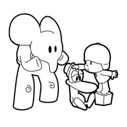 Dessin à colorier: Pocoyo (Personnages de dessins animés) #195252 - Coloriages à Imprimer Gratuits