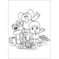 Dessin à colorier: Pocoyo (Personnages de dessins animés) #195255 - Coloriages à Imprimer Gratuits