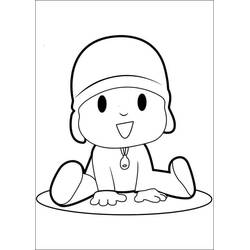 Dessin à colorier: Pocoyo (Personnages de dessins animés) #195257 - Coloriages à Imprimer Gratuits