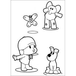 Dessin à colorier: Pocoyo (Personnages de dessins animés) #195260 - Coloriages à Imprimer Gratuits