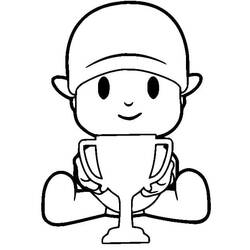 Dessin à colorier: Pocoyo (Personnages de dessins animés) #195262 - Coloriages à Imprimer Gratuits