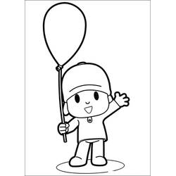 Dessin à colorier: Pocoyo (Personnages de dessins animés) #195263 - Coloriages à Imprimer Gratuits
