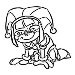 Dessin à colorier: Pomni (Personnages de dessins animés) #218255 - Coloriages à Imprimer Gratuits