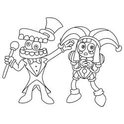 Dessin à colorier: Pomni (Personnages de dessins animés) #218257 - Coloriages à Imprimer Gratuits