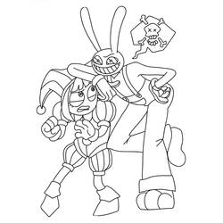 Dessin à colorier: Pomni (Personnages de dessins animés) #218262 - Coloriages à Imprimer Gratuits