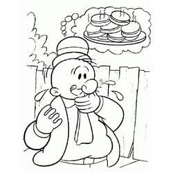 Dessin à colorier: Popeye (Personnages de dessins animés) #205939 - Coloriages à Imprimer Gratuits