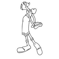 Dessin à colorier: Popeye (Personnages de dessins animés) #205948 - Coloriages à Imprimer Gratuits