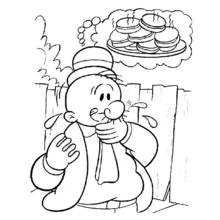 Dessin à colorier: Popeye (Personnages de dessins animés) #84738 - Coloriages à Imprimer Gratuits