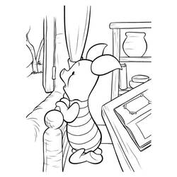 Dessin à colorier: Porcinet (Personnages de dessins animés) #209499 - Coloriages à Imprimer Gratuits