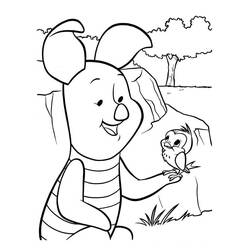 Dessin à colorier: Porcinet (Personnages de dessins animés) #209500 - Coloriages à Imprimer Gratuits