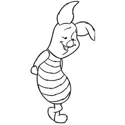 Dessin à colorier: Porcinet (Personnages de dessins animés) #209503 - Coloriages à Imprimer Gratuits