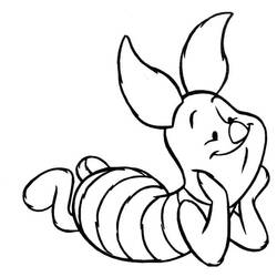Dessin à colorier: Porcinet (Personnages de dessins animés) #209506 - Coloriages à Imprimer Gratuits