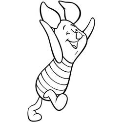 Dessin à colorier: Porcinet (Personnages de dessins animés) #209508 - Coloriages à Imprimer Gratuits