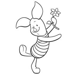 Dessin à colorier: Porcinet (Personnages de dessins animés) #209509 - Coloriages à Imprimer Gratuits