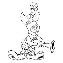 Dessin à colorier: Porcinet (Personnages de dessins animés) #209510 - Coloriages à Imprimer Gratuits