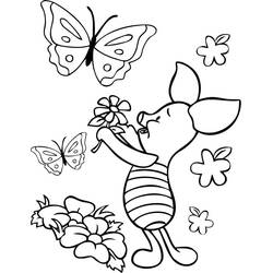 Dessin à colorier: Porcinet (Personnages de dessins animés) #209511 - Coloriages à Imprimer Gratuits